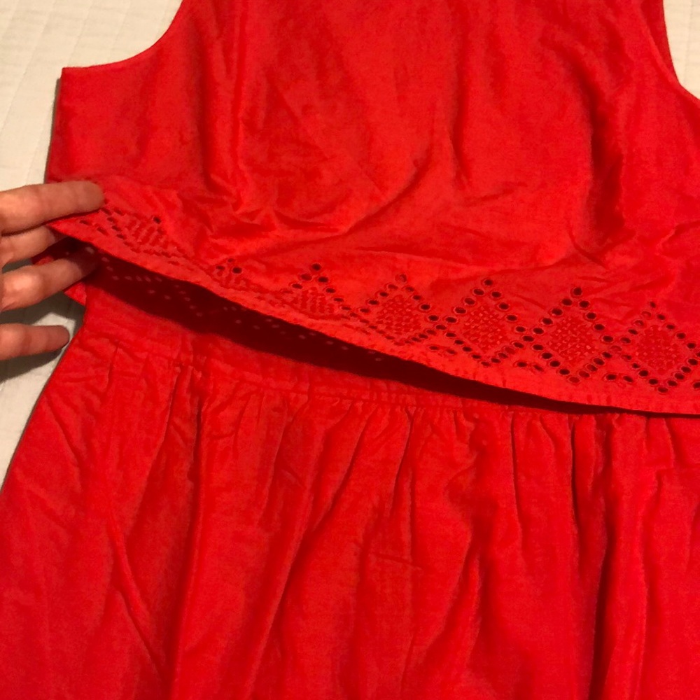 J.Crew Two-Tier Eyelet Dress - Picture 5 of 8